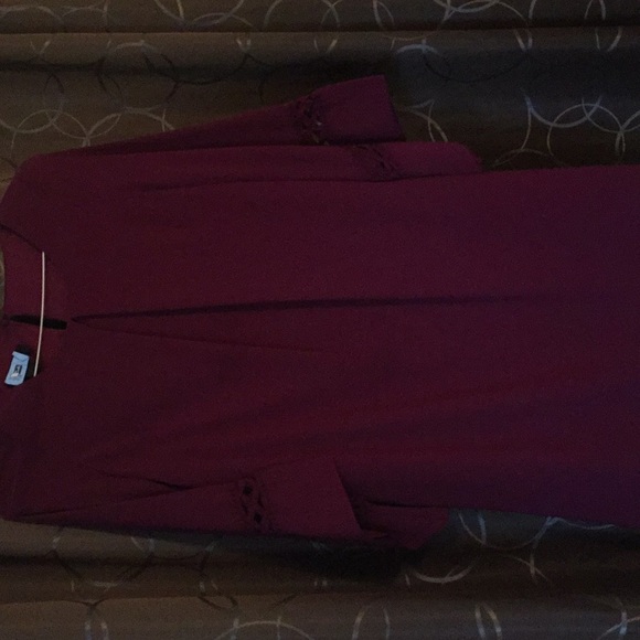 Fall casual dress with belt - Picture 2 of 2